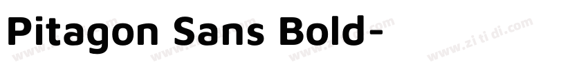 Pitagon Sans Bold字体转换 Pitagon Sans Bold字体转换
